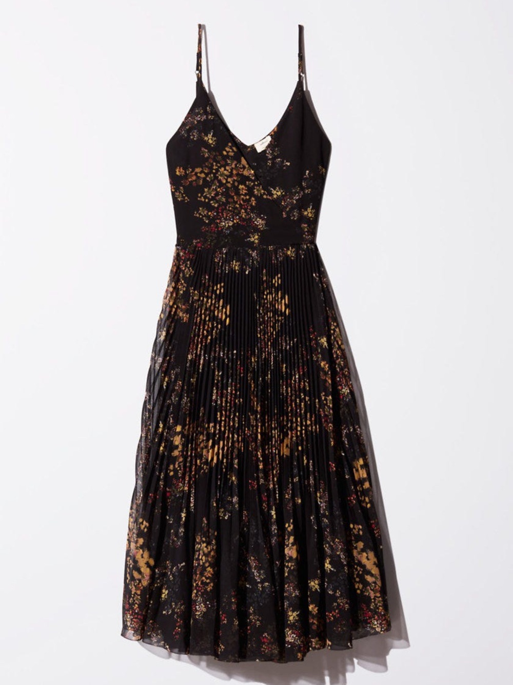 Wilfred Beaune Black Floral Dress - XS